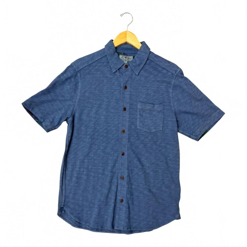 NEW TRUE GRIT men's deep sea shirt in splash blue